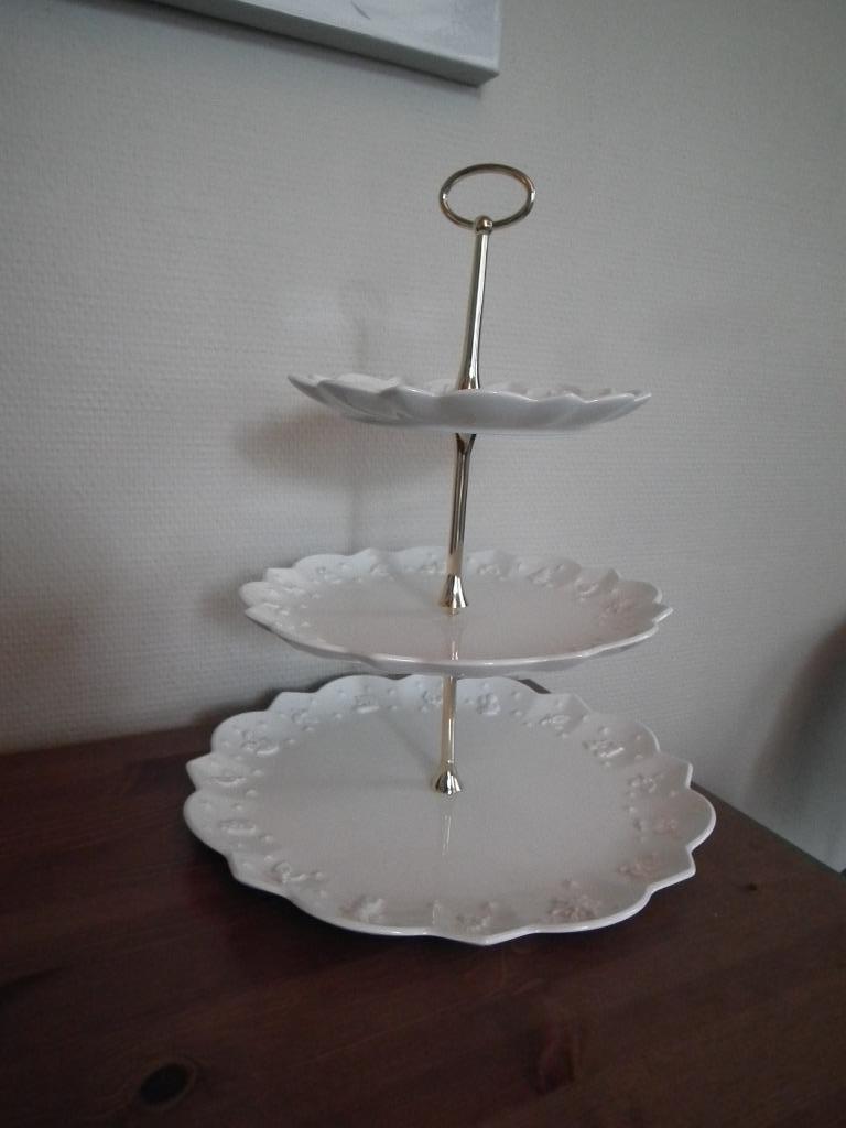 Plateau de presentation blanc (Villeroy & Boch) nouveau, Envoi, Neuf, Rond, Autres matériaux