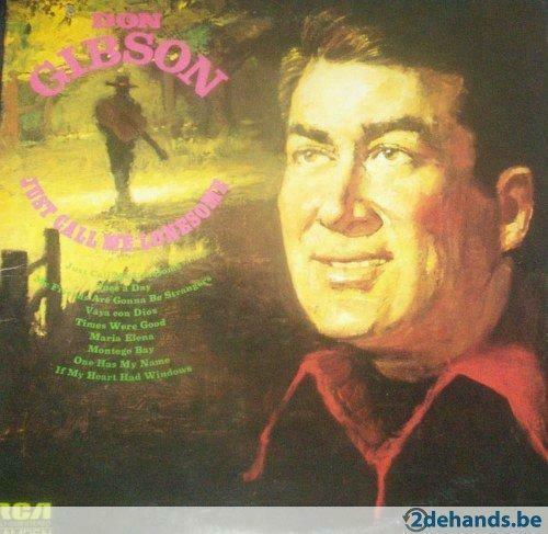 LP Don Gibson: Just Call Me Lonesome, Ophalen of Verzenden, 1970 - 1979, Gebruikt, 12 inch