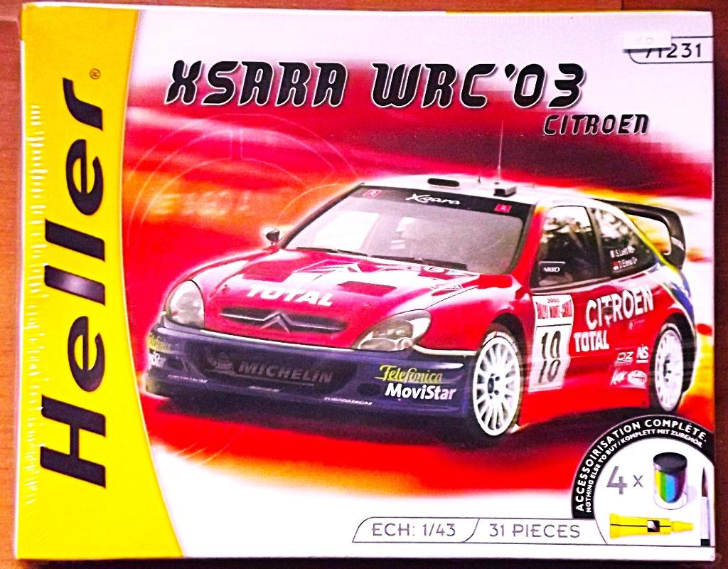 Maquette HELLER Citroën Xsara WRC 2003 LOEB - Echelle 1/43, Enlèvement ou Envoi, Neuf, Voiture, Heller