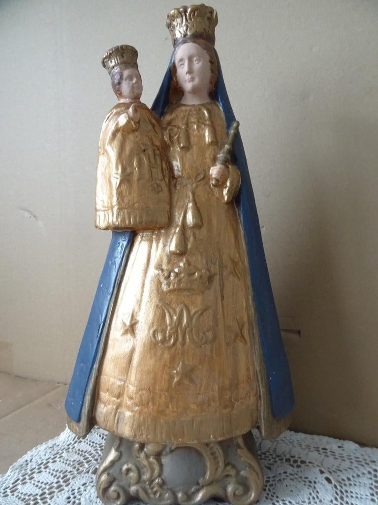 Antiek Mariabeeld de Moeder Gods 40cm Mariabeeld Jorissen, Ophalen of Verzenden