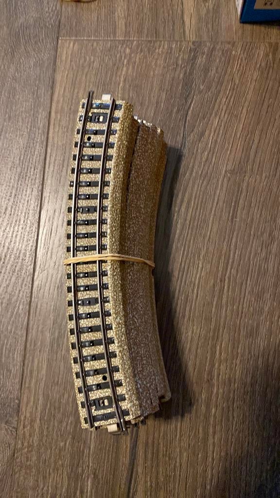 Marklin 5100 set van 10 gebogen rails, Hobby en Vrije tijd, Ophalen of Verzenden, Zo goed als nieuw, Rails