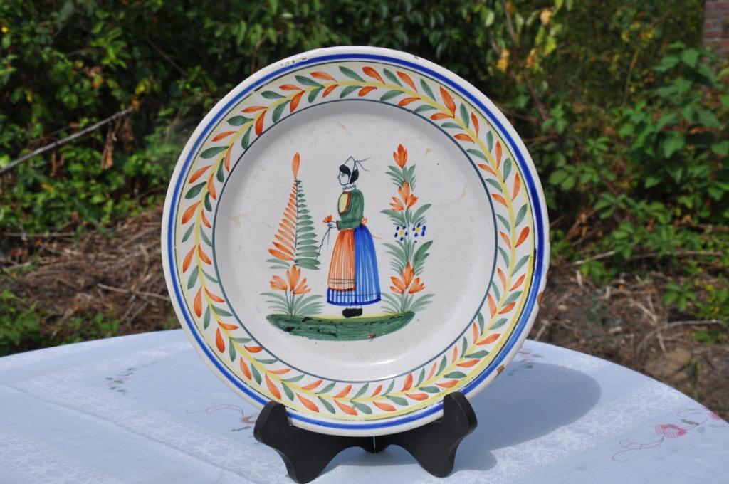 §  assiette henriot quimper france 83, Antiquités & Art, Enlèvement ou Envoi