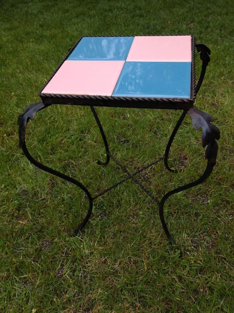 Retro Kleine Bijzettafel of Plantenstandaard, Enlèvement ou Envoi, Maison et Meubles