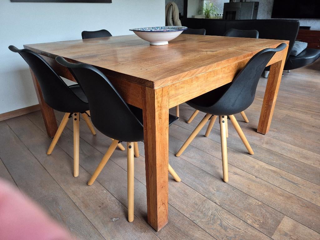 Eiken tafel, Ophalen, Gebruikt, Vijf personen of meer, 100 tot 150 cm