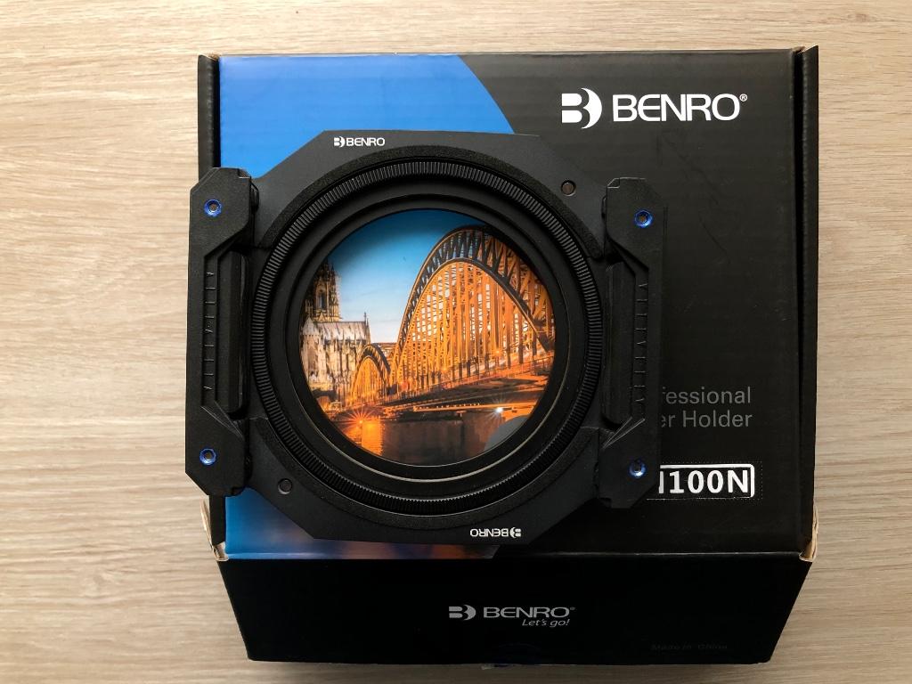 Benro Filter houder FH100N + circulaire polarisatiefilter, Autres marques, Comme neuf, 80 mm ou plus, Enlèvement