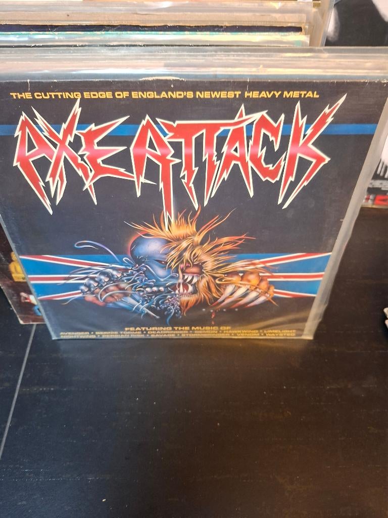 lp - various - axe attack - bak 4, Ophalen of Verzenden, Gebruikt