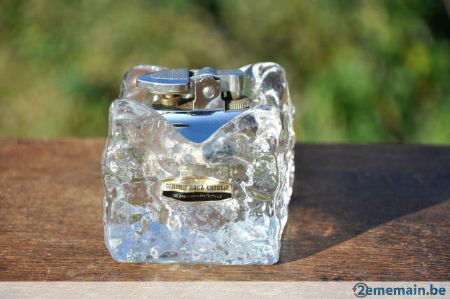 briquet de table cristal scandinavie, Enlèvement ou Envoi, Utilisé, Briquet