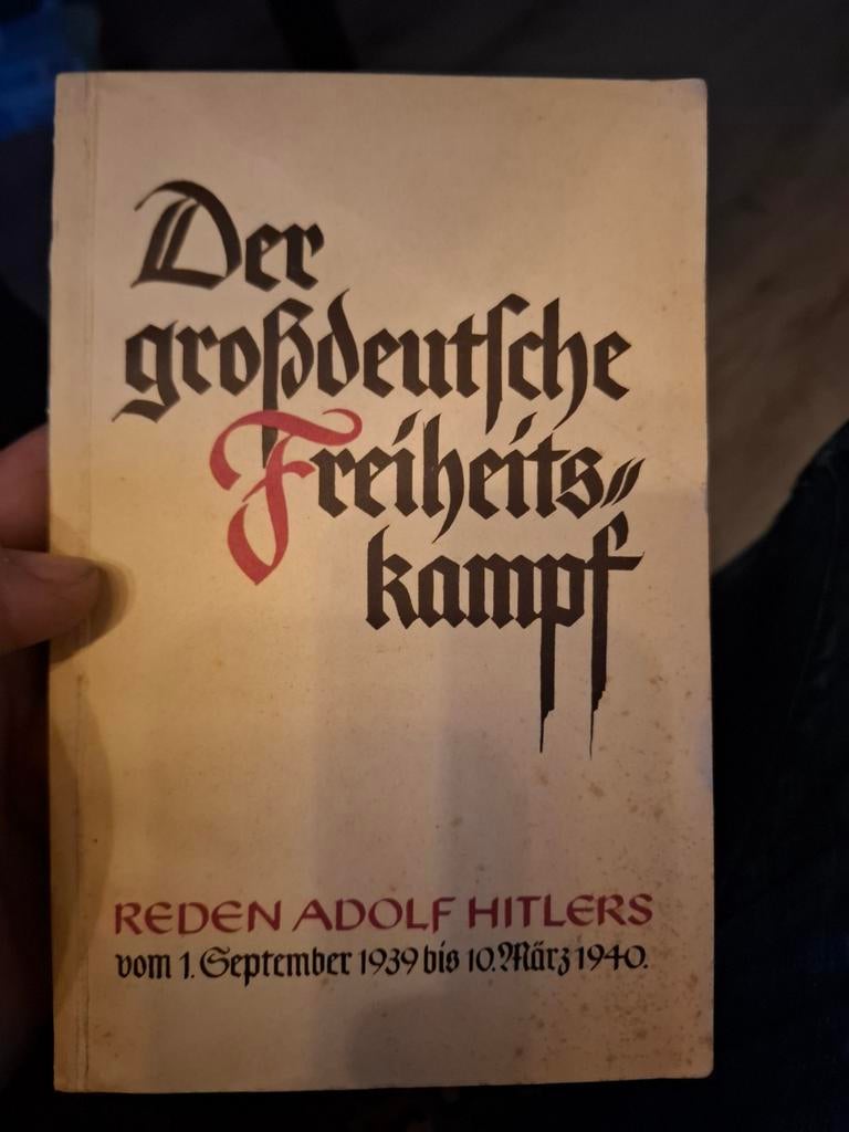 Der großdeutsche Freiheitskampf (1940) Hitler reden, Verzamelen, Ophalen of Verzenden