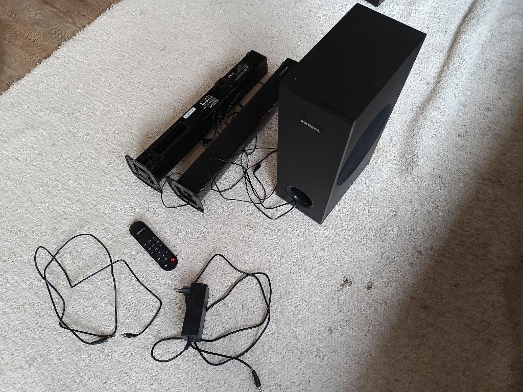 Barre de Son + Subwoofer MEREDO 2.1 180w, Ophalen, Zo goed als nieuw
