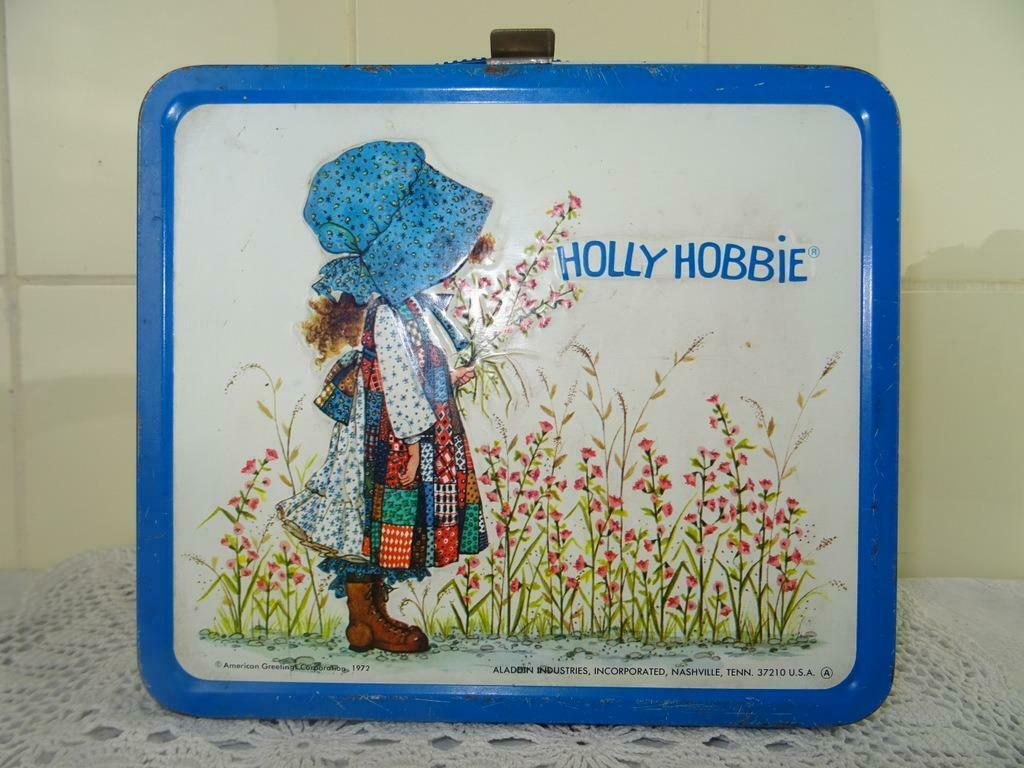 Holly Hobbie Vintage metalen lunchbox Alladin curiosa 1972, Antiek en Kunst, Ophalen of Verzenden