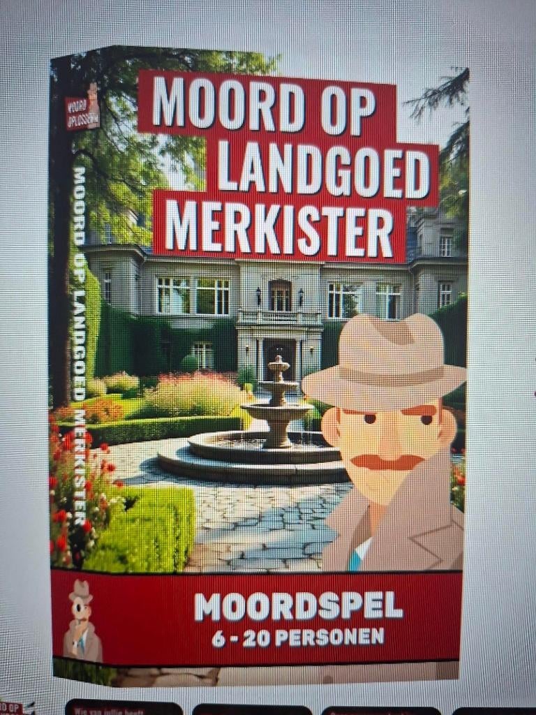 Moord diner voor 8 of 9 personen, 3 spelers of meer, Ophalen of Verzenden, Nieuw, Vanaf 18 jaar