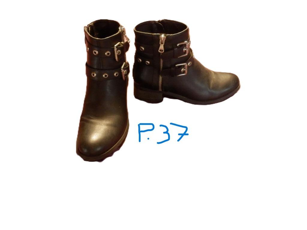 (15) - bottillons femme p.37 noirs - merry scott -, Enlèvement ou Envoi, Comme neuf, Boots et Botinnes, Merry scott