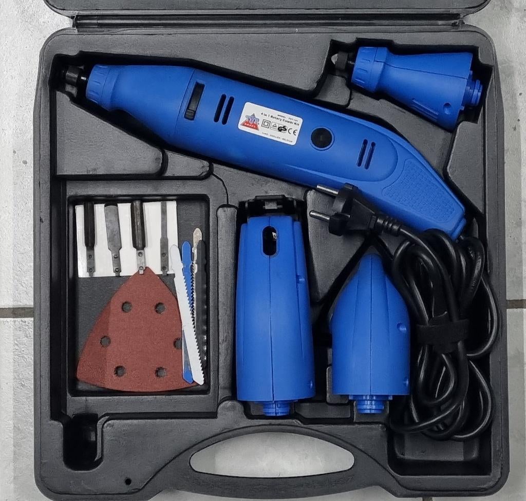 nieuwe TopCraft 4 in 1 Rotary Combikit in koffer, Bricolage & Construction, Outillage | Autres Machines, Neuf, Enlèvement ou Envoi