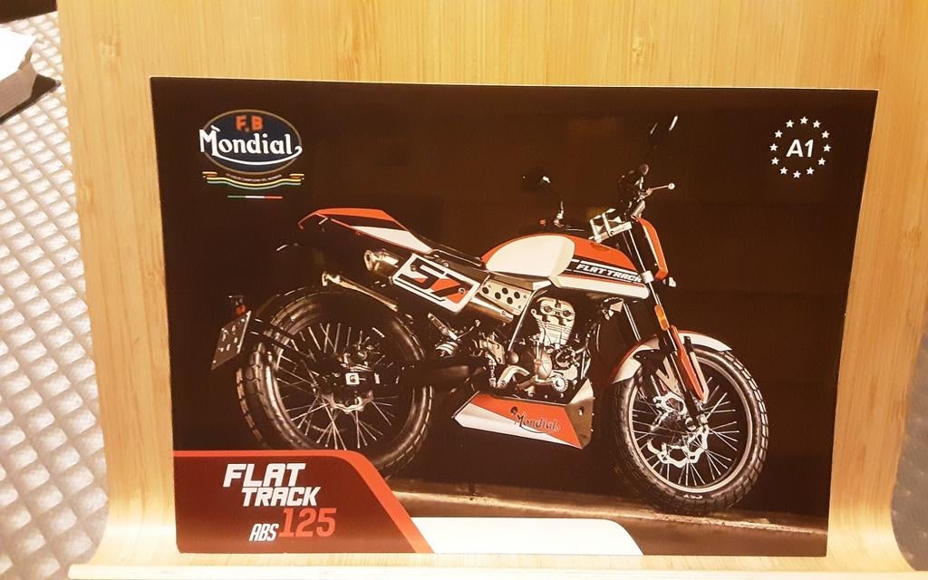 Fb mondial 125 flat track kaart, Ophalen of Verzenden, Zo goed als nieuw
