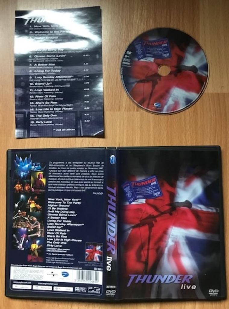 DVD THUNDER - LIVE - 1997 LUKE MORLEY DANNY BOWES GARY JAMES, Alle leeftijden, Ophalen of Verzenden, Zo goed als nieuw, Muziek en Concerten
