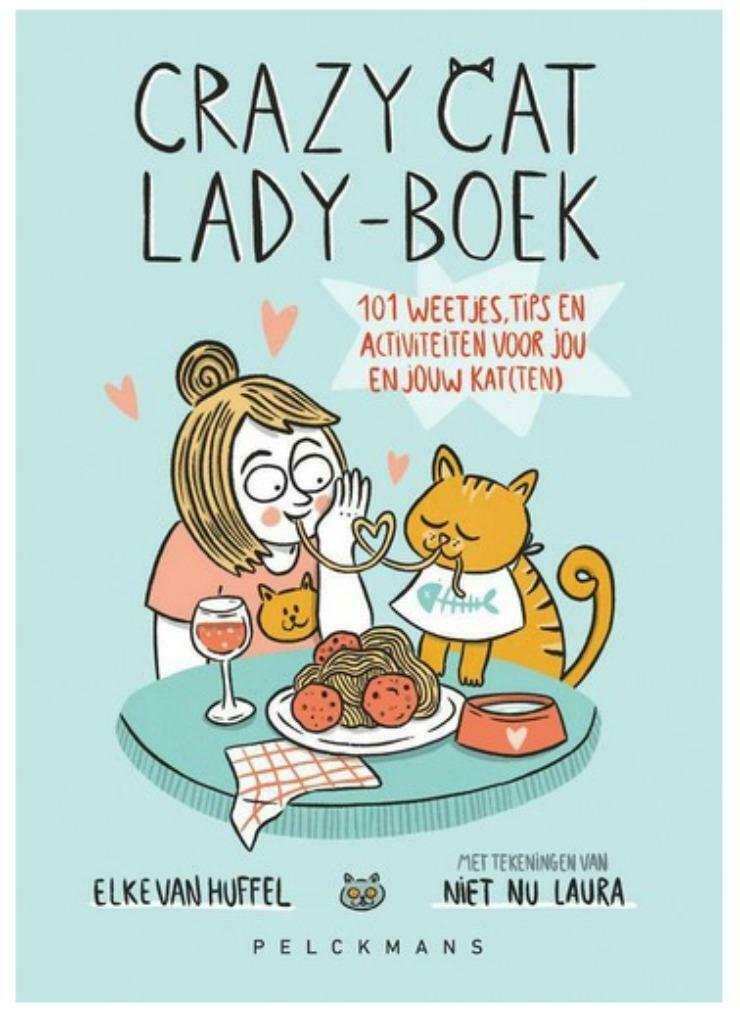 Crazy Cat Lady - boek, Nieuw, Ophalen of Verzenden, Elke Van Huffel, Katten