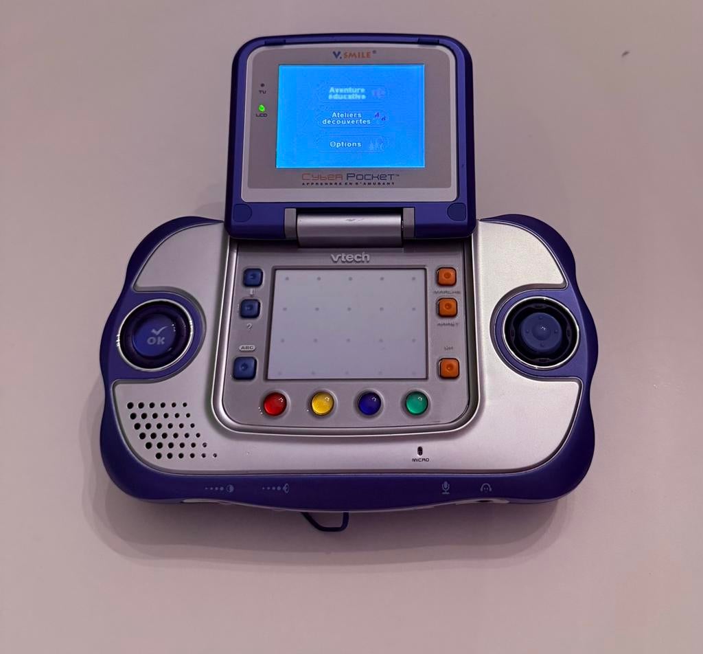 Vtech Vsmile Cyber Pocket bleu + 11 jeux, Enlèvement ou Envoi