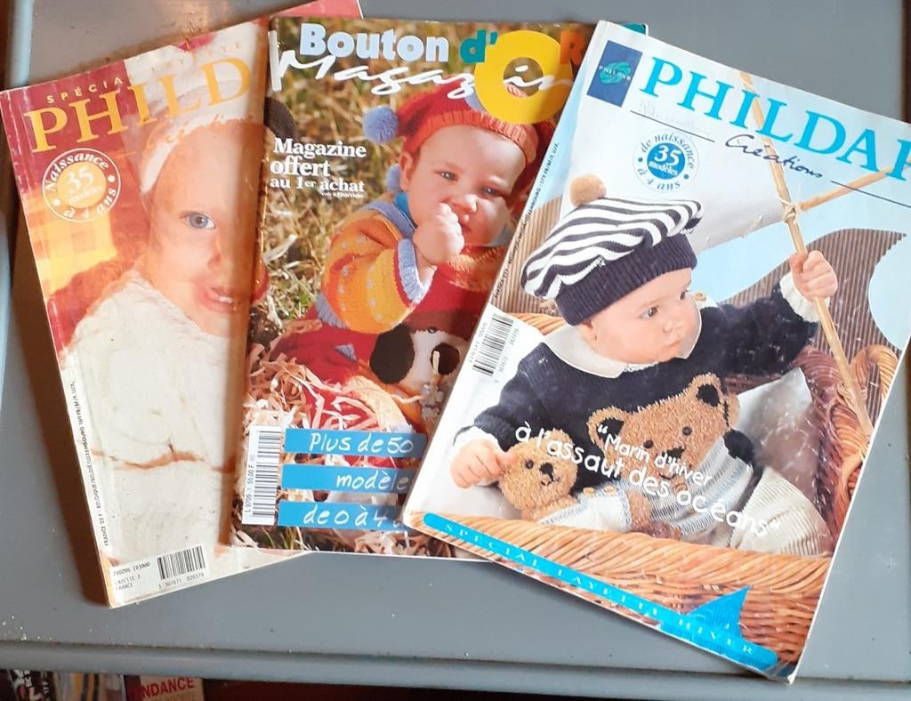 3 livres tricot pour enfant de 0 à 4 ans, Hobby en Vrije tijd, Breien en Haken, Gebruikt, Breien, Ophalen of Verzenden