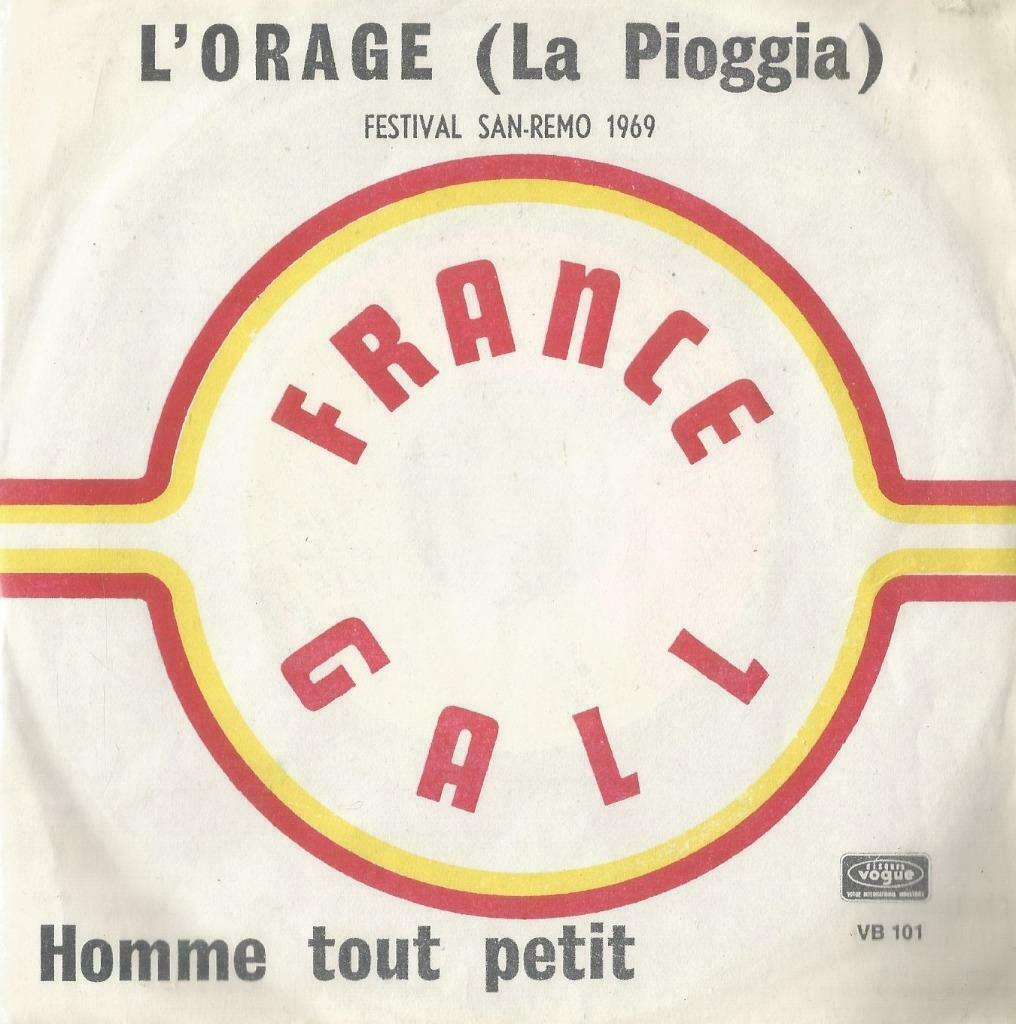 France Gall – L’Orage / Homme tout petit - Single, Ophalen of Verzenden, Gebruikt, Pop