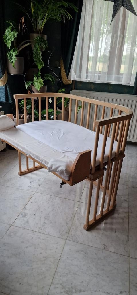 Co sleeper baby bay met verlenging in hout inclusief matras, Ophalen