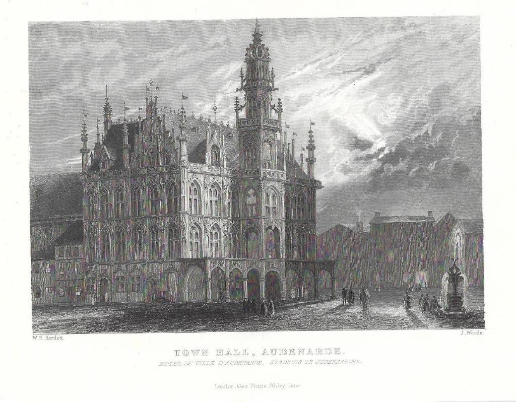 1837 - Oudenaarde - het stadhuis, Antiek en Kunst, Verzenden