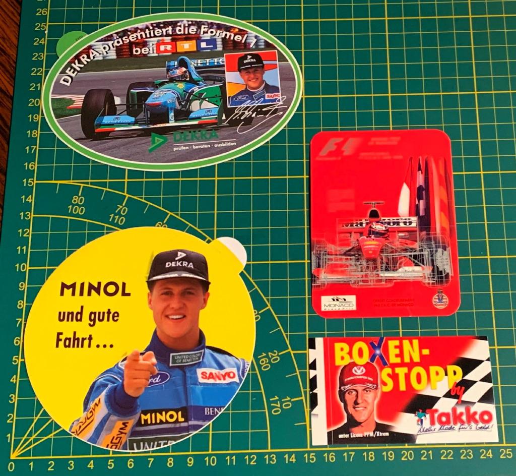 Lot 4x Stickers Michael Schumacher, Enlèvement ou Envoi