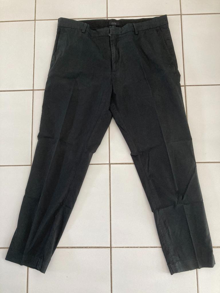 Zomer heren pantalon COS zwart Maat 52 100% katoen, Maat 52/54 (L), Zwart, COS, Ophalen of Verzenden