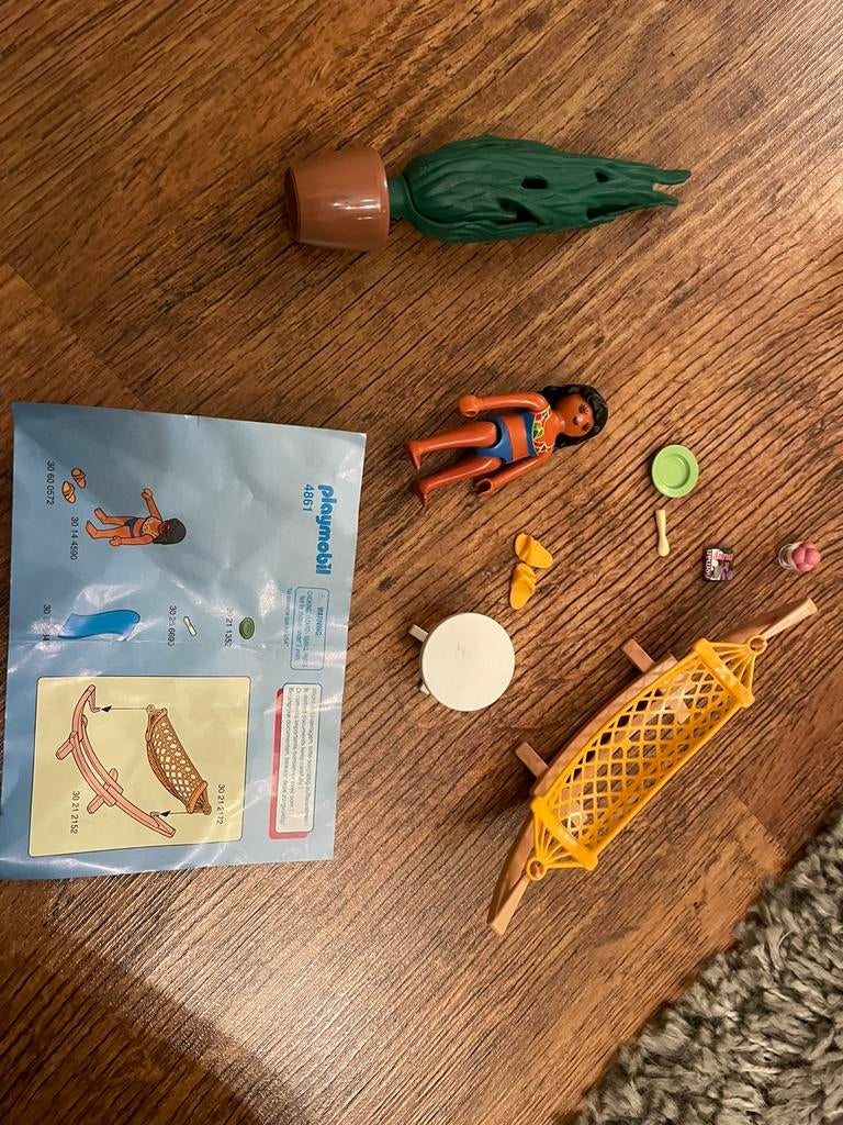 Playmobil Touriste avec Hamac - 4861, Enfants & Bébés, Jouets | Playmobil, Enlèvement ou Envoi, Comme neuf, Ensemble complet