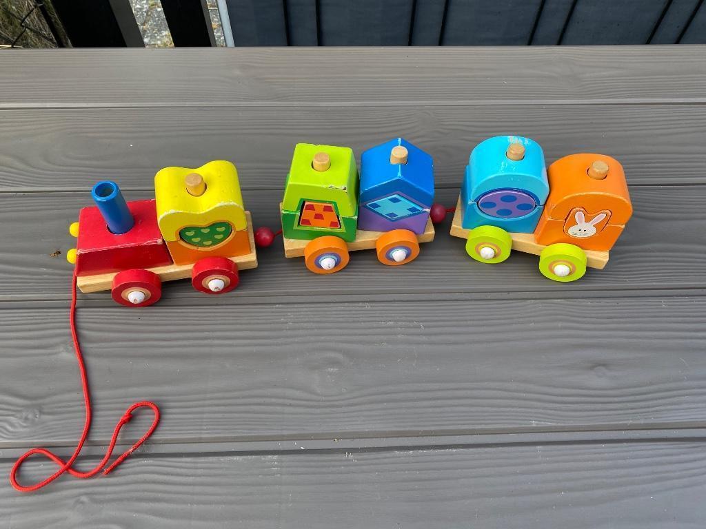 Houten Montessori speelgoed, Enlèvement, Utilisé, Jouet à Pousser ou Tirer