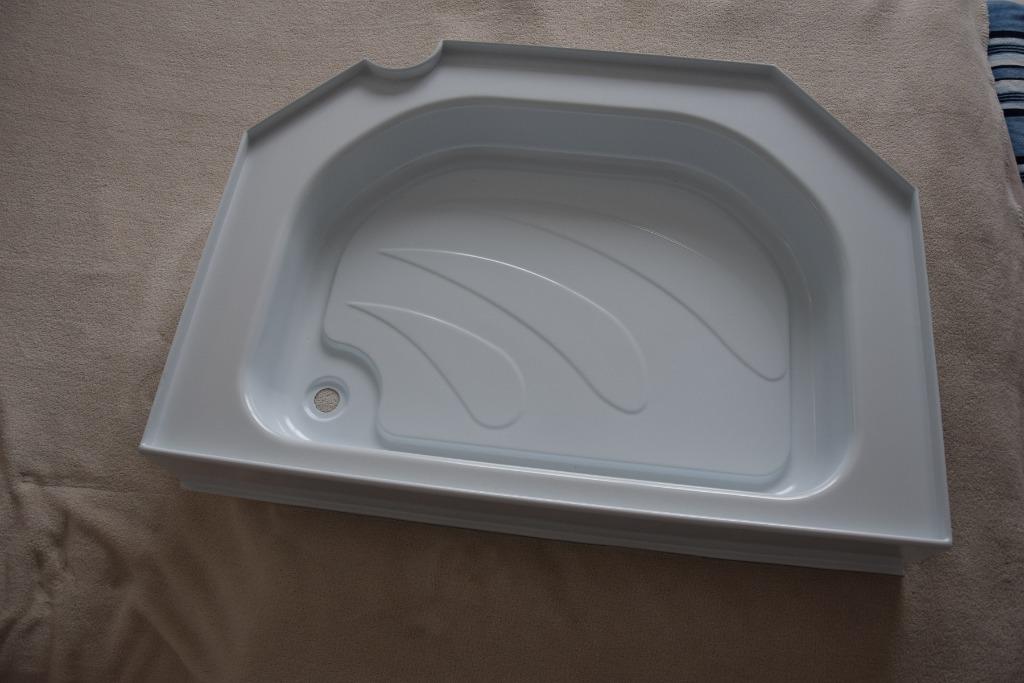Nieuwe witte PVC douchebak voor caravan - 85cm langx62 breed, Ophalen, Nieuw