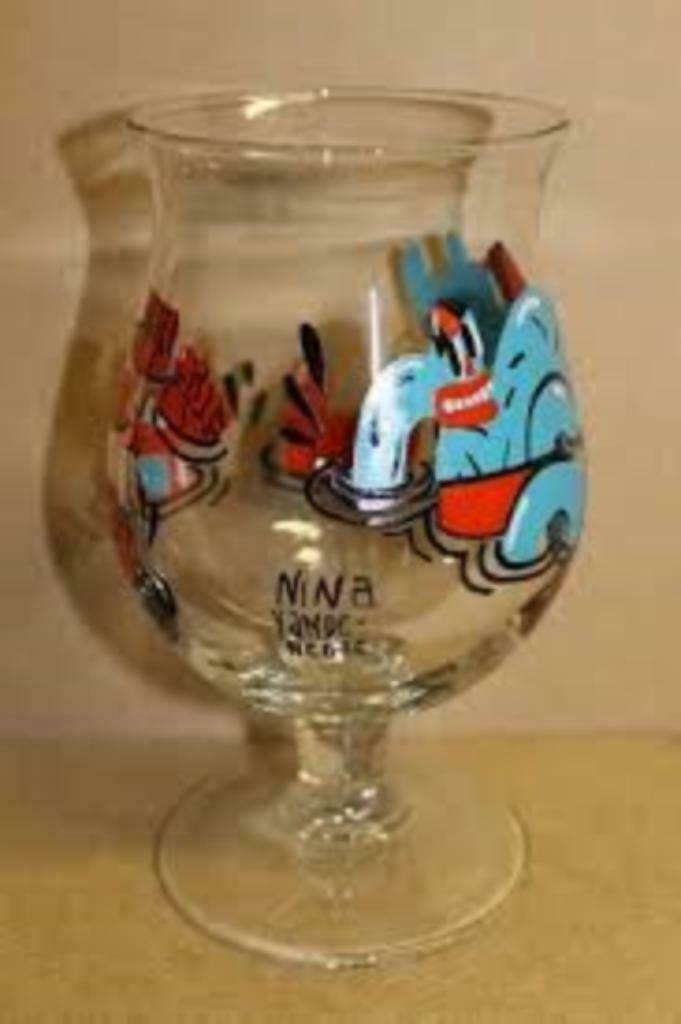 Nieuw Duvelglas NINA VANDEWEGHE, Glas of Glazen, Nieuw, Ophalen of Verzenden, Glas