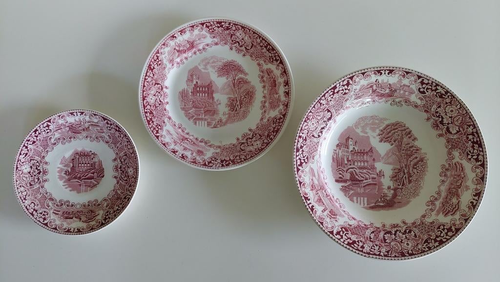 Petrus Regout CASTILLO soepbord, dessertbord en schoteltje, Antiek en Kunst, Ophalen of Verzenden