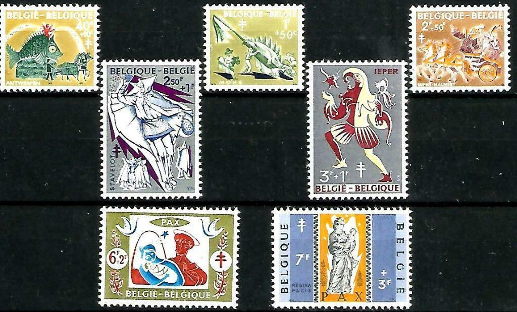 België 1959 Belgische legenden Folklore III OBP 1114/20**, Orginele gom, Ophalen of Verzenden, Zonder stempel, Postfris