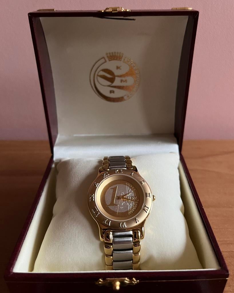 EURO-horloge voor heren (zeldzaam!!), Ophalen, Staal, Staal, Polshorloge