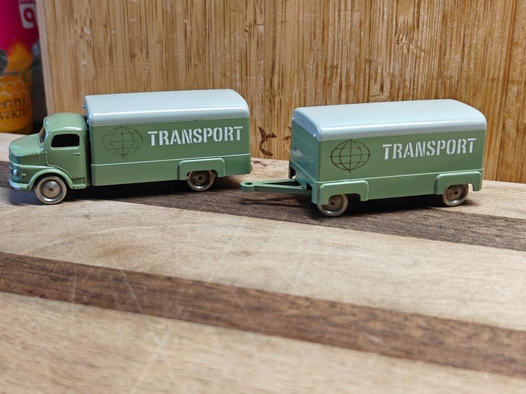 CAMION MERCEDES LEGO 1/87 HO + REMORQUE, Hobby & Loisirs créatifs, Voitures miniatures | 1:87, Neuf, Voiture, Enlèvement ou Envoi