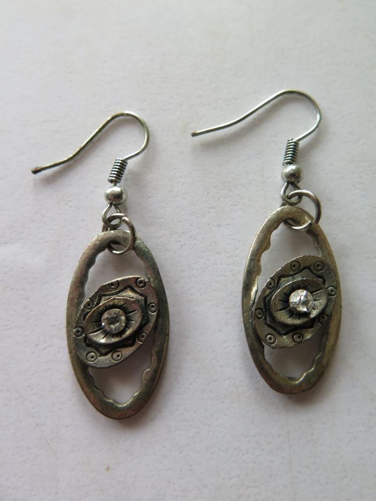 boucles oreilles, Enlèvement ou Envoi, Utilisé, Autres matériaux, Argent