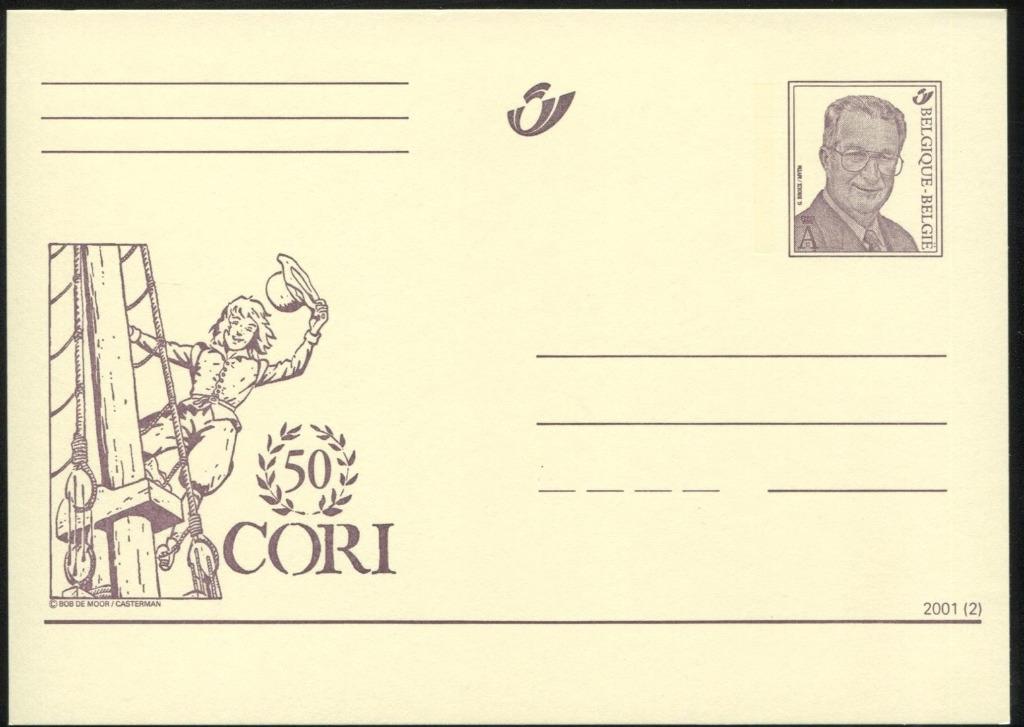 Année 2001 : carte postale - 50 ans Cori, Ophalen of Verzenden