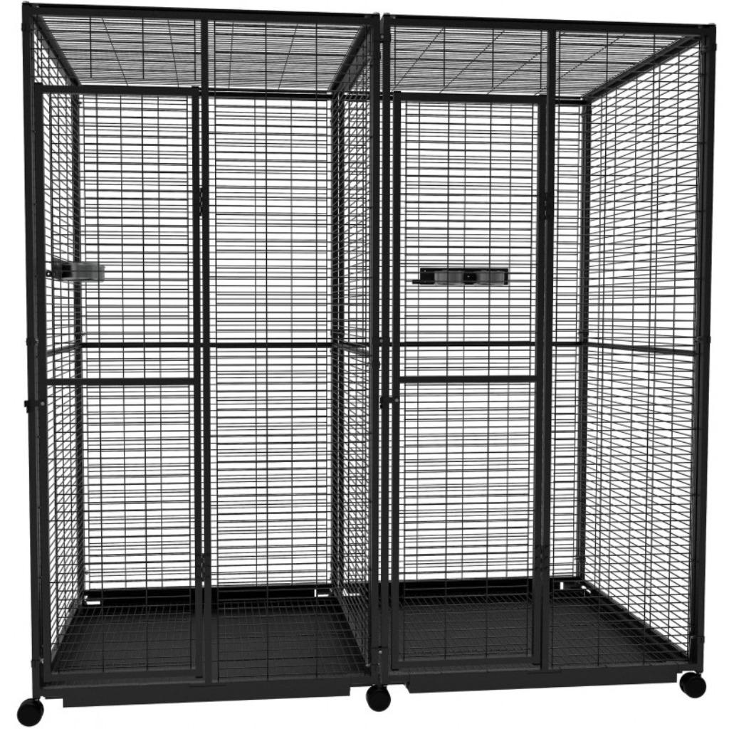 Volière perroquet double 2x1x2 m cage perroquet double ara, Animaux & Accessoires, Oiseaux | Cages & Volières, Envoi, Neuf, Métal