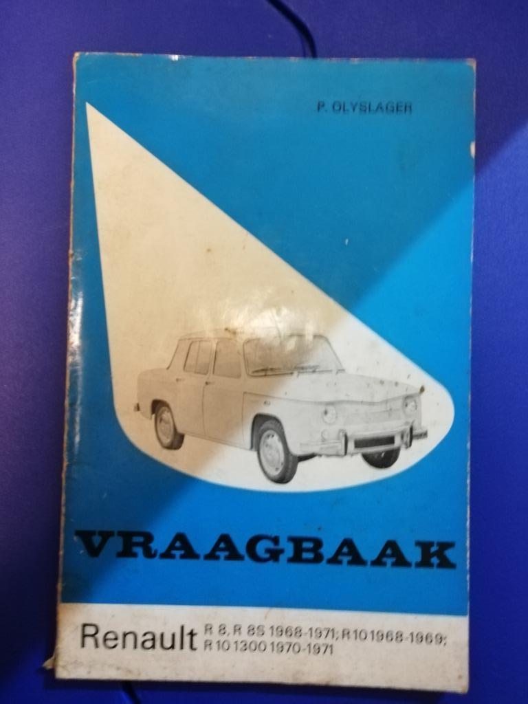 * Boek: vraagbaak Renault 8, 8S 1968-1971,10 198-1969, Ophalen of Verzenden