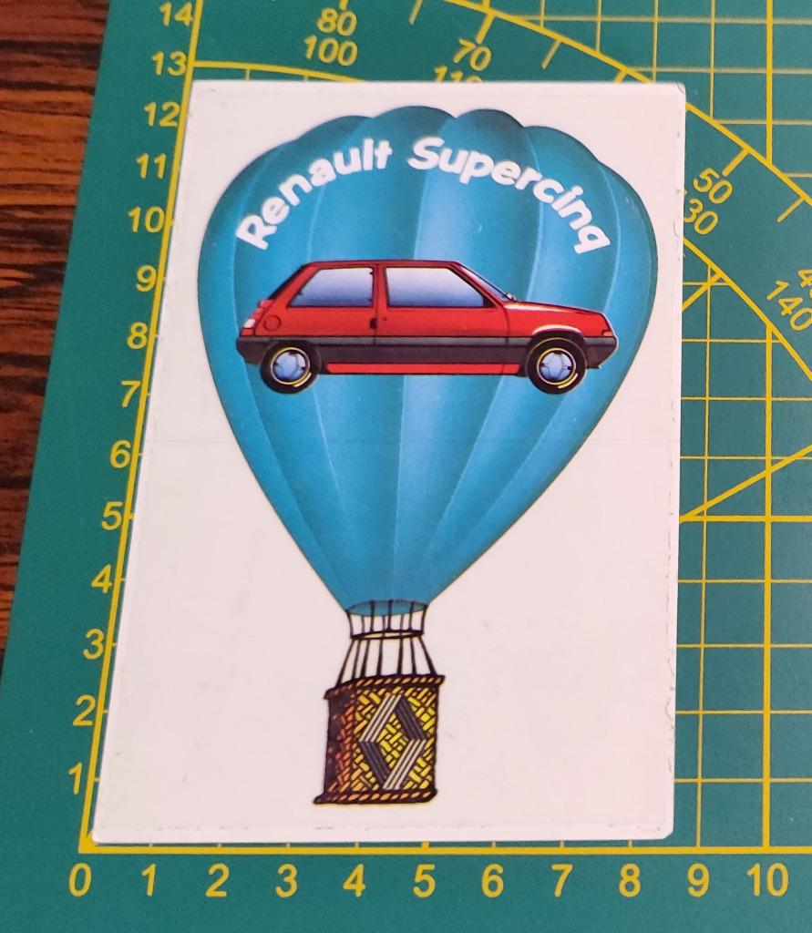 Sticker Renault 5 Supercinq Ballon '80s, Ophalen of Verzenden