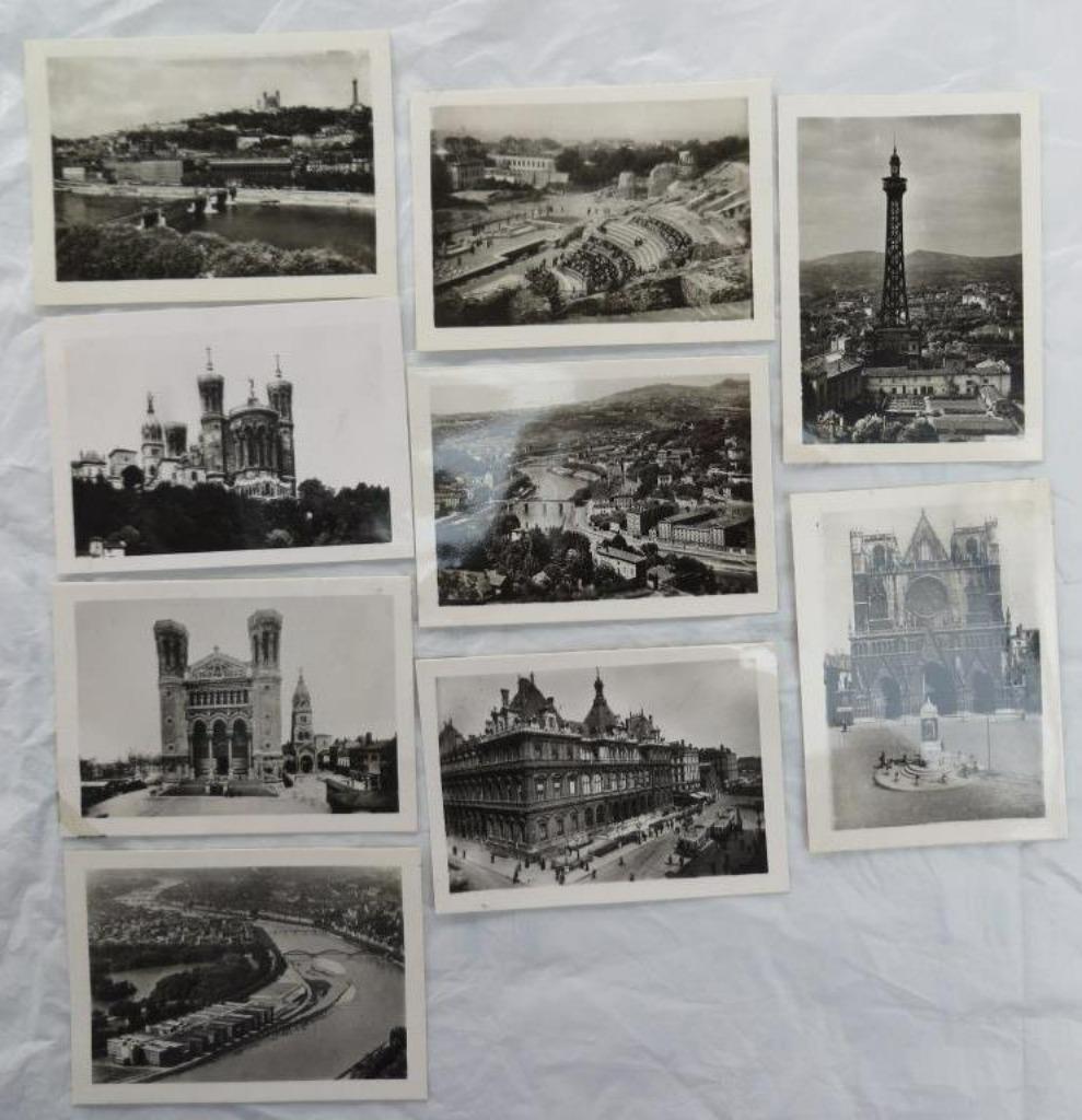 9 estampes Lyon,..., Enlèvement ou Envoi, Photo, 1940 à 1960, Étranger