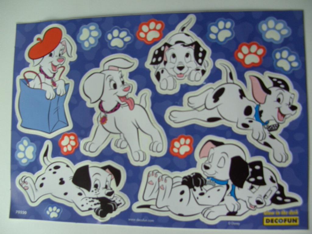 STIKKERVELLEN DALMATIERS GLOW IN THE DARK 20 STUKS , Ophalen of Verzenden, Nieuw, Jongen of Meisje