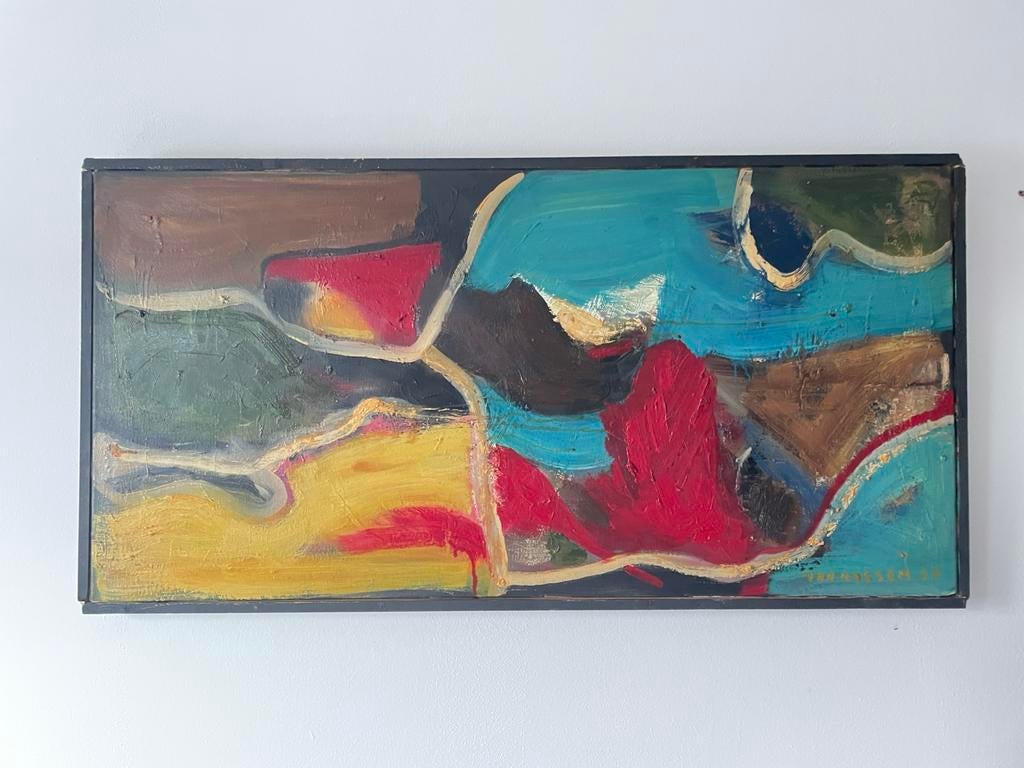 Schilderij Floris Smet + Jean-Pierre Van Rossem, 2016, Ophalen