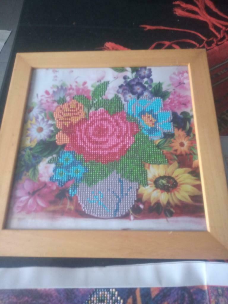 Diamant schilderij gemaakt, Hobby en Vrije tijd, Ophalen of Verzenden