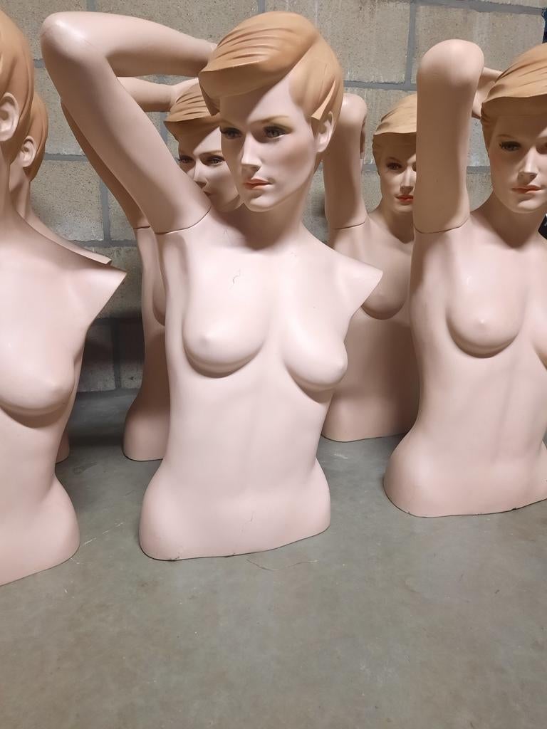 40x vintage-retro bustes buste, paspop paspoppen, Ophalen of Verzenden