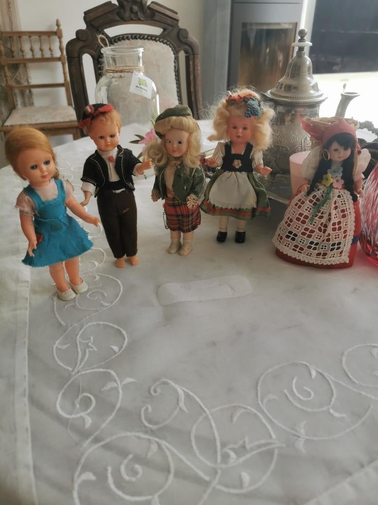 5 très belles poupées anciennes, Collections, Enlèvement ou Envoi, Comme neuf