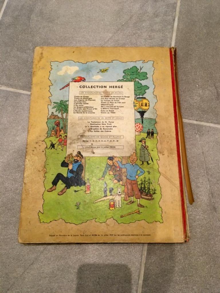 BD TINTIN - On a marché sur la lune B30 1961, Boeken, Ophalen of Verzenden