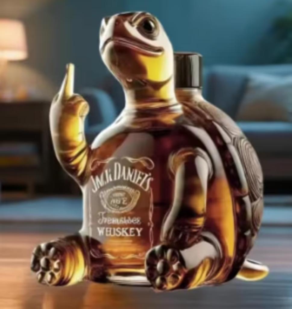 Belle carafe à whisky en verre Turtle (320 ml), Enlèvement ou Envoi, Neuf, Autres types
