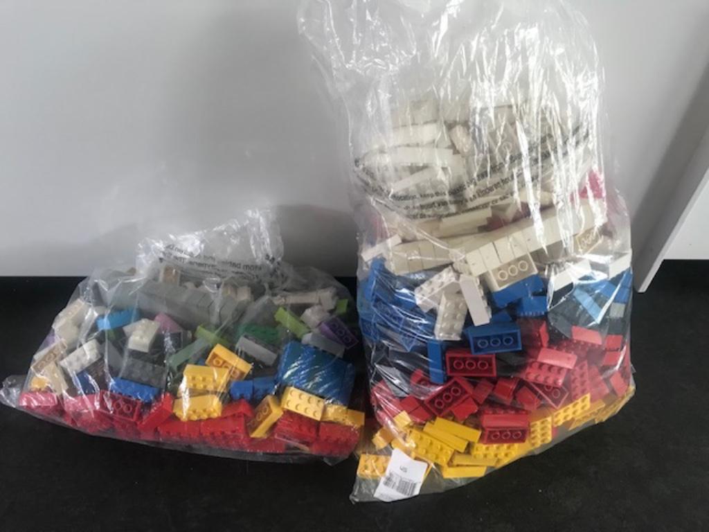 1060 Lego 2x4 blokken, Ophalen of Verzenden, Gebruikt, Losse stenen, Lego