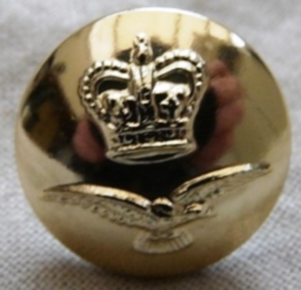 Knoop, Uniform, RAF (Royal Air Force), UK, 16mm, 1 stuks.(1), Ophalen of Verzenden, Luchtmacht, Kleding of Schoenen